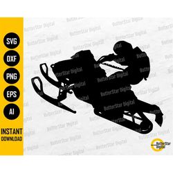 snowmobile jump svg | snowmobile rider illustration decal logo t-shirt sticker | cricut silhouette printable clipart dig