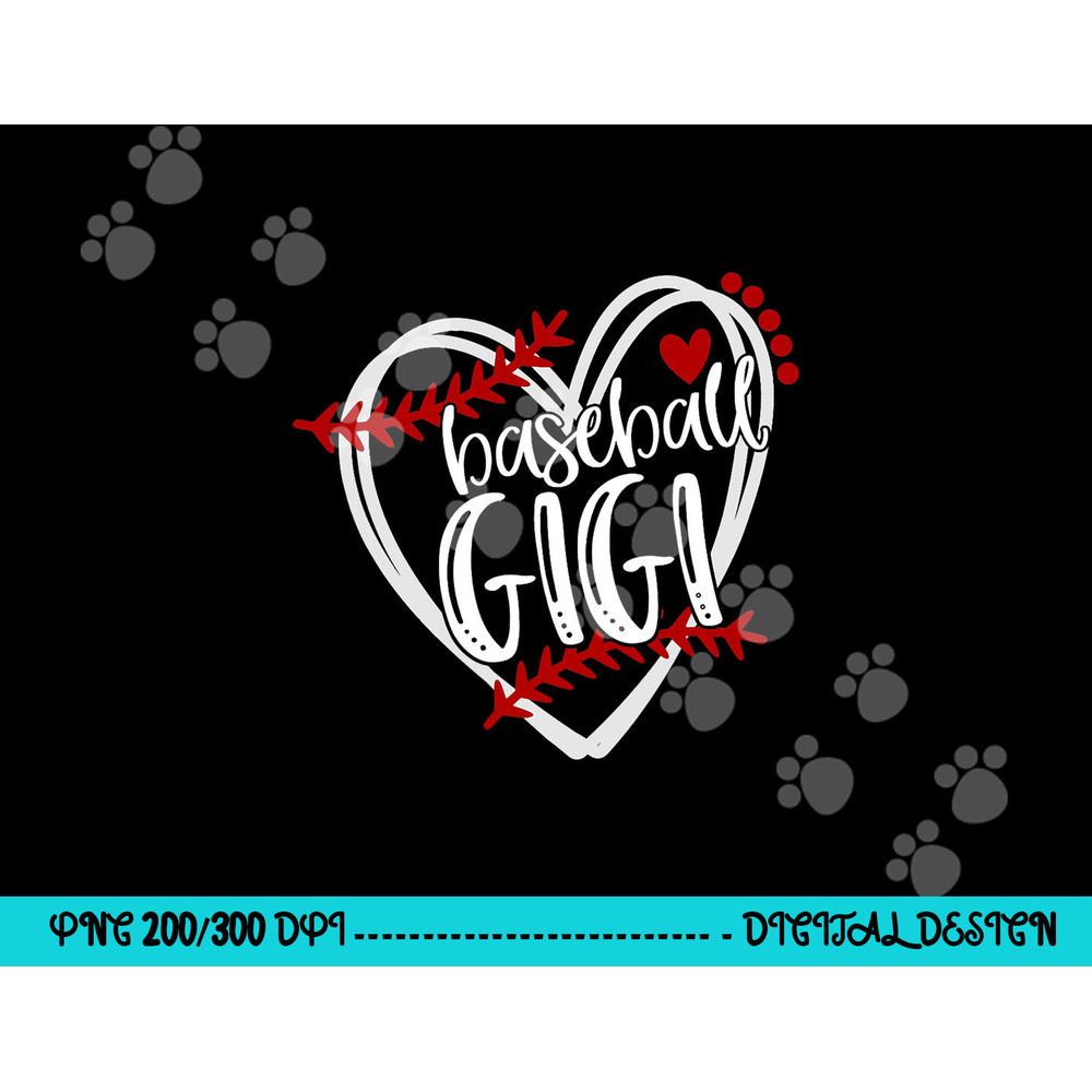 Baseball Heart GIGI Shirt Grandma Tshirt Trendy png, sublimation copy.jpg