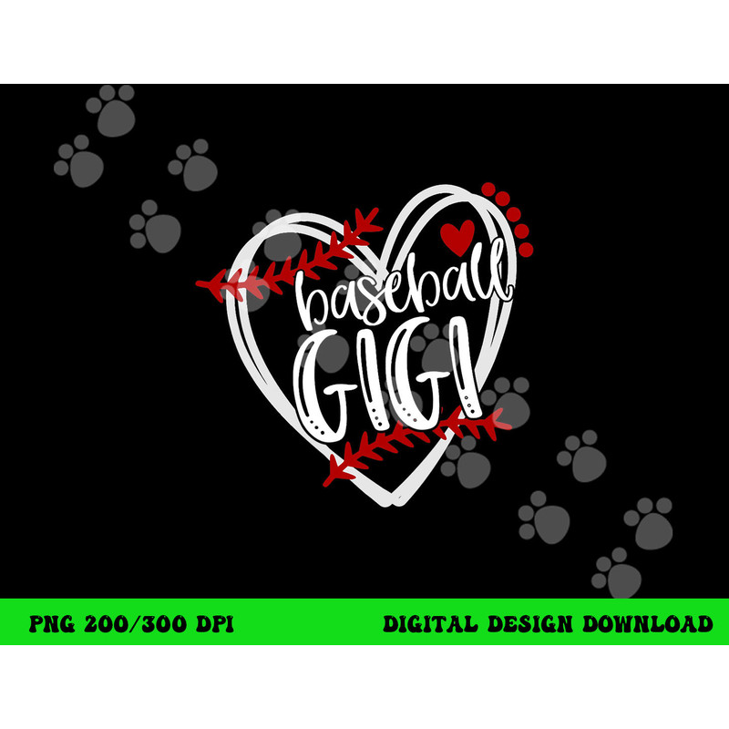 Baseball Heart GIGI Shirt Grandma Tshirt Trendy png, sublimation copy.jpg