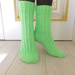 Socks Knitting Pattern | Wool Socks | PDF Knitting Pattern | Knit Socks Pattern | V9