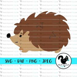 Woodland Critters, Hedgehog, Baby Shower, Nursery Creature, Forrest Friends SVG, Clipart, Print Cut File, Stencil, Silho