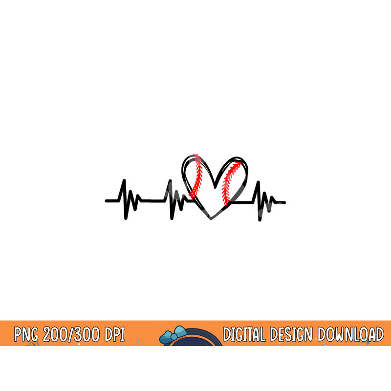 Baseball Heartbeat Love for Women Teen Girls Tween png, sublimation copy.jpg