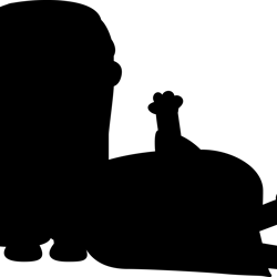 granny rita and janet silhouette svg, bluey svg, cartoon svg, dog clipart, bluey heeler svg, instant download