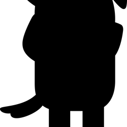 jack army silhouette svg, bluey svg, cartoon svg, dog clipart, bluey heeler svg, instant download