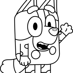 muffin outline svg, bluey svg, cartoon svg, dog clipart, bluey heeler svg, bluey birthday svg, instant download