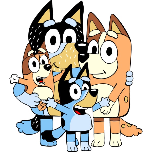 Bluey Svg, Bluey Vector, Bluey Cutfile, Cartoon Svg, Cartoon | Inspire ...