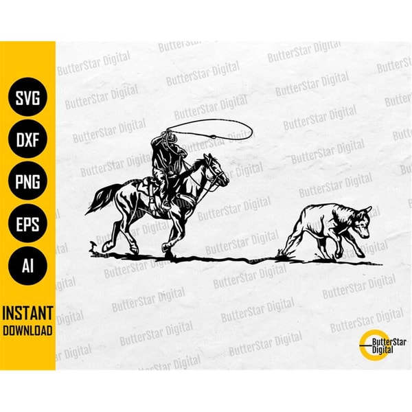 Cowboy Roping Svg Cowboy SVG | Roping SVG | Bull SVG | Western T-Shirt Stencil - Inspire ...