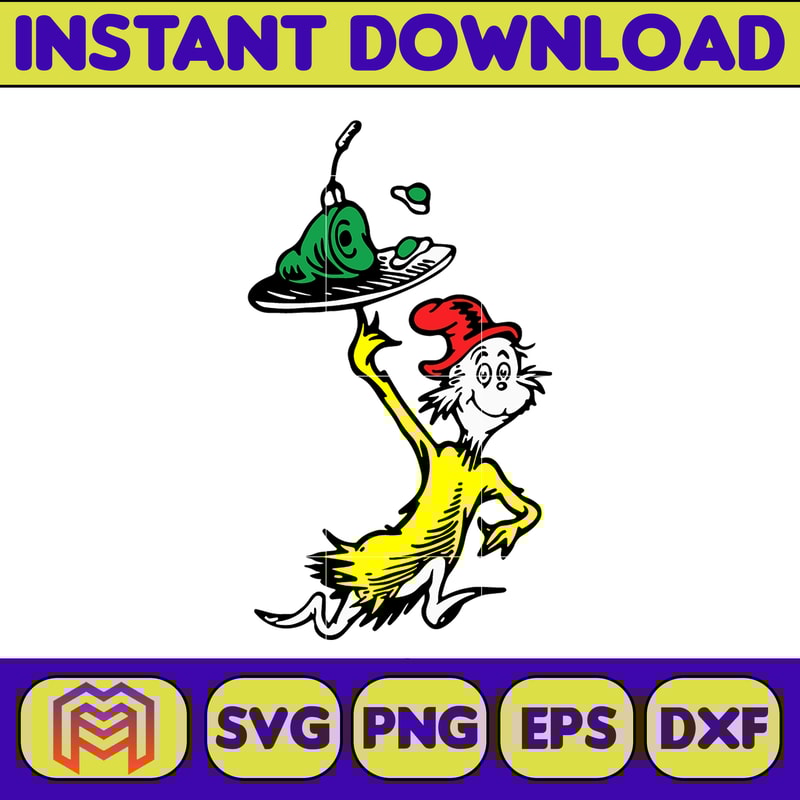 Dr.Suess Svg, Dxf, Png, Dr.Suess book Png, Dr. Suess Png, Sublimation, Cat in the Hat cricut, Instant Download (123).jpg