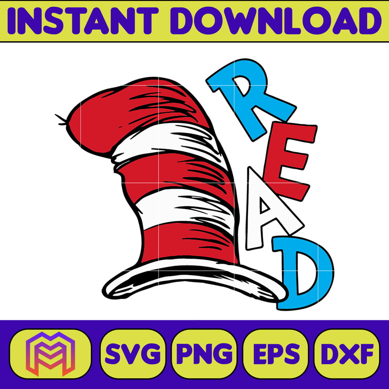 Dr.Suess Svg, Dxf, Png, Dr.Suess book Png, Dr. Suess Png, Sublimation, Cat in the Hat cricut, Instant Download (128).jpg