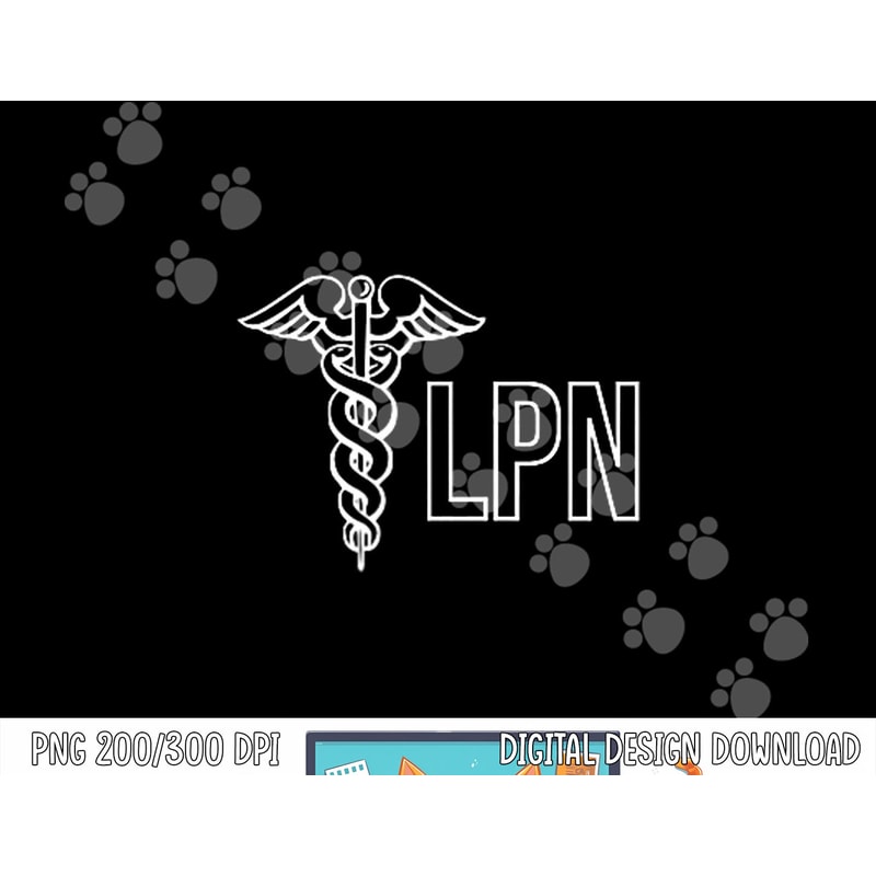 LICENSED PRACTICAL NURSE LPN CADUCEUS HEALTH CARE NURSE png, sublimation copy.jpg