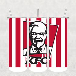 kfc tumbler png, sublimation tumbler png, kfc tumbler wrap png, 20oz skinny tumbler png digital download