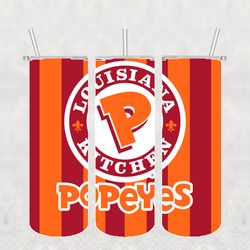 popeyes tumbler png, sublimation tumbler png, popeyes tumbler wrap, 20oz skinny tumbler png digital download