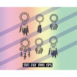 dream catchers svg dxf png eps cutfile cricut silhouette instant download