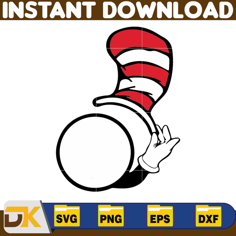 Dr.Suess Svg, Dxf, Png, Dr.Suess book Png, Dr. Suess Png, Sublimation, Cat in the Hat cricut, Instant Download (67).jpg