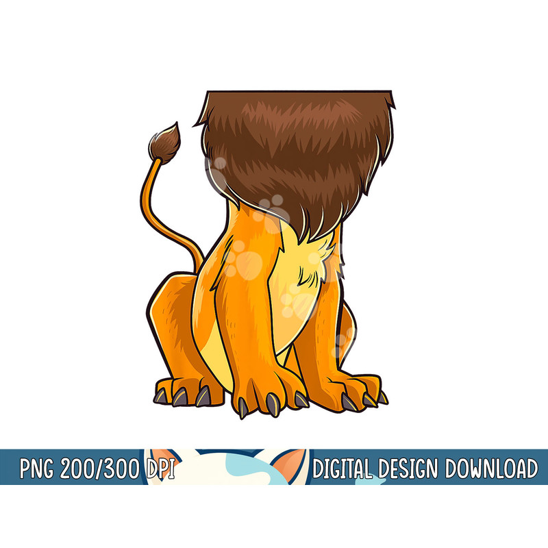 Lion Body Costume Mane Cute Headless Funny Lions Halloween png, sublimation copy.jpg