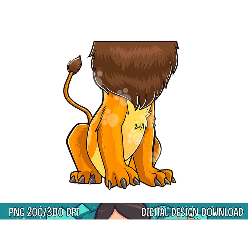 Lion Body Costume Mane Cute Headless Funny Lions Halloween png, sublimation copy.jpg