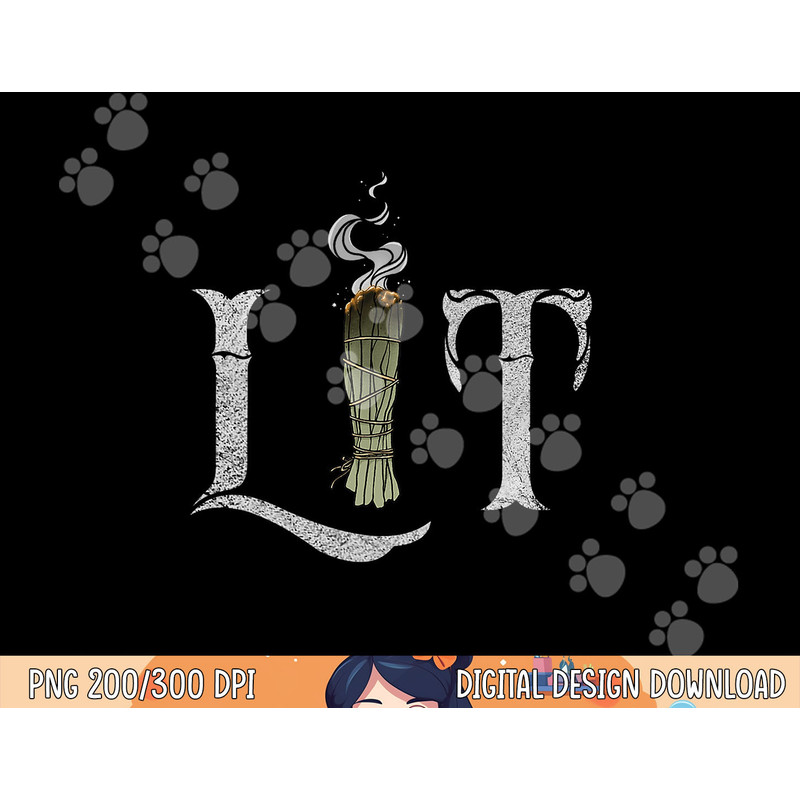 Lit Funny Halloween Witch Pagan Burning Sage Smudge Stick png, sublimation copy.jpg