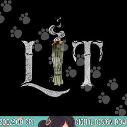 lit funny halloween witch pagan burning sage smudge stick png, sublimation copy