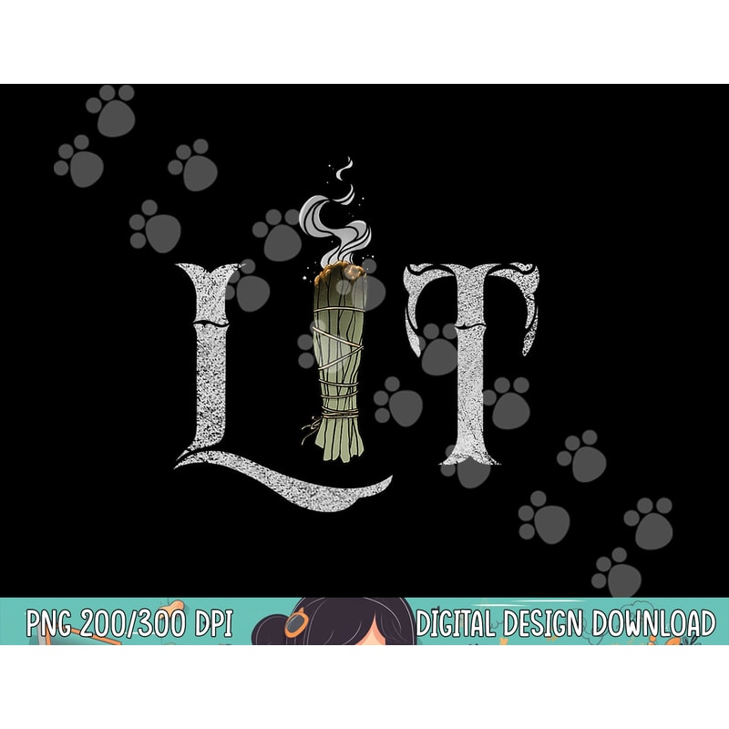 Lit Funny Halloween Witch Pagan Burning Sage Smudge Stick png, sublimation copy.jpg