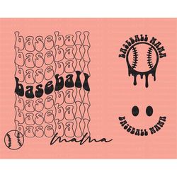 baseball mama svg, baseball svg, melting baseball svg, baseball mama png, baseball fan svg, play ball svg, baseball mom