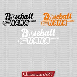 baseball nana svg, baseball lover svg, nana shirt svg, game day svg, sports nana svg, softball svg, baseball season svg,