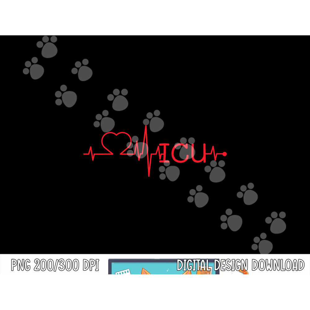 Love ICU Heart beat doctor nurse hospice workers cool png, sublimation copy.jpg
