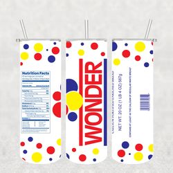 wonderbread tumbler png, sublimation tumbler png,wonderbread tumbler wrap, 20oz skinny tumbler png digital download