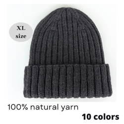 Hand knit XL men hat many colors, Extra large alpaca wool beanie for men, Mens knitted hat XXL