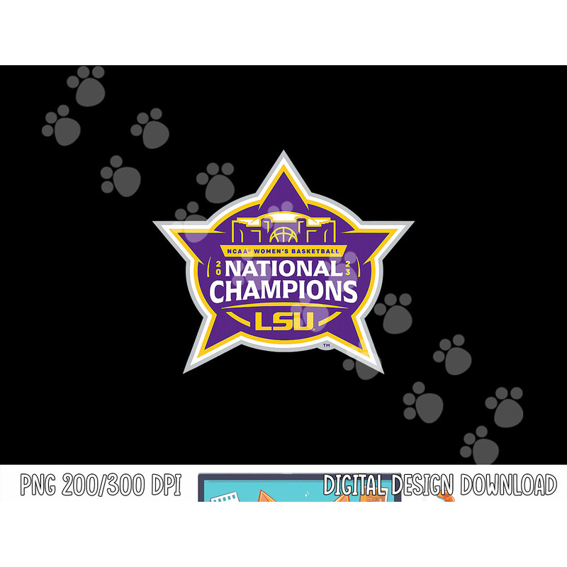 LSU Tigers National Champs 2023 Women s Basketball Icon png, sublimation copy.jpg