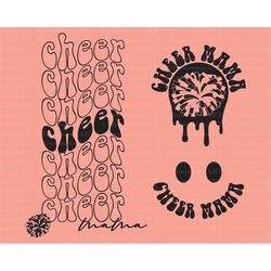 cheer mama svg, cheer svg, melting cheer svg, cheer mama png, cheerleader svg, play ball svg, cheer mom svg, cheer png,
