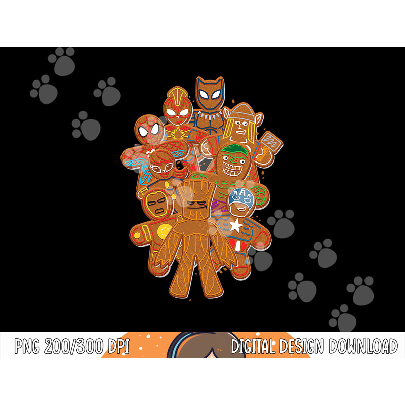 Marvel Avengers Gingerbread Cookies Christmas png, sublimation copy.jpg