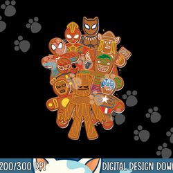 marvel avengers gingerbread cookies christmas png, sublimation copy