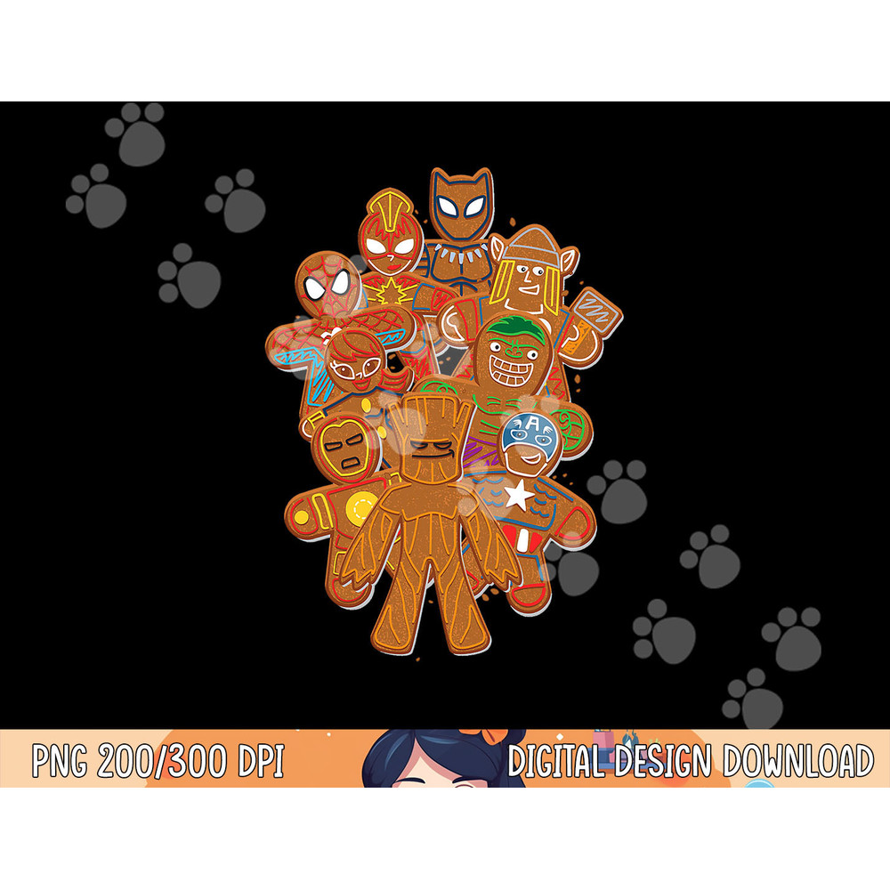 Marvel Avengers Gingerbread Cookies Christmas png, sublimation copy.jpg
