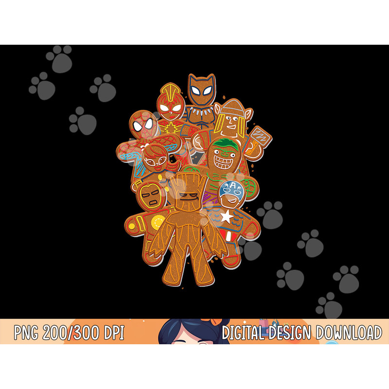 Marvel Avengers Gingerbread Cookies Christmas png, sublimation copy.jpg