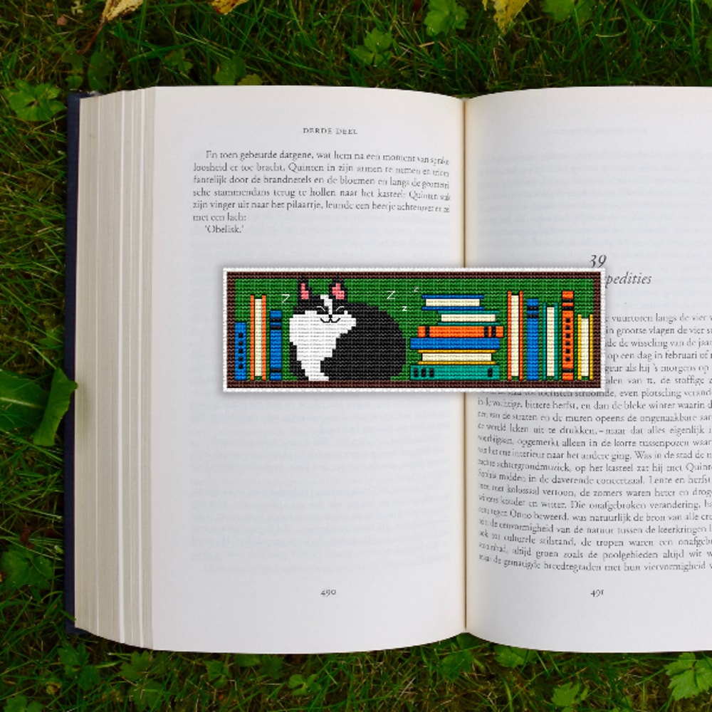 cute bookmark cross stitch pattern digital