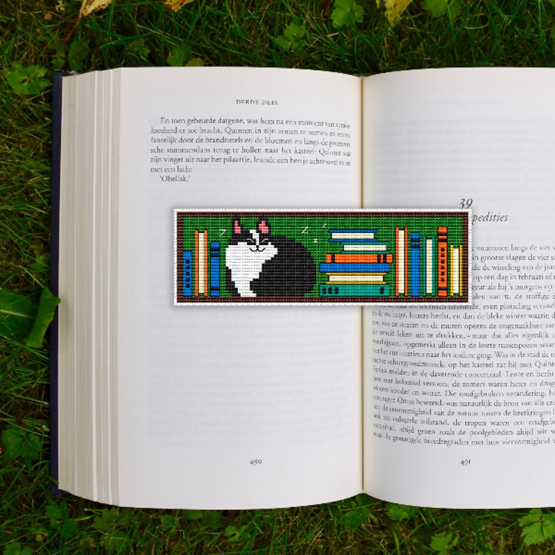 cute bookmark cross stitch pattern digital