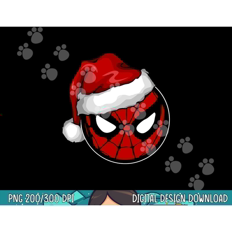 Marvel Christmas Spider-Man Santa Hat png, sublimation copy.jpg