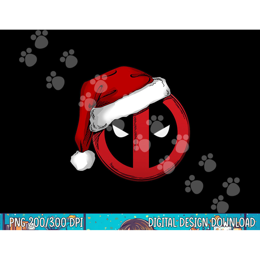 Marvel Deadpool Icon Santa Hat Christmas Graphic png,sublimation copy.jpg