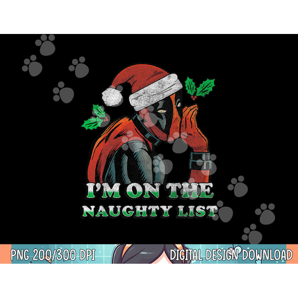 Marvel Deadpool Santa Secret Naughty List Christmas png, sublimation.jpg