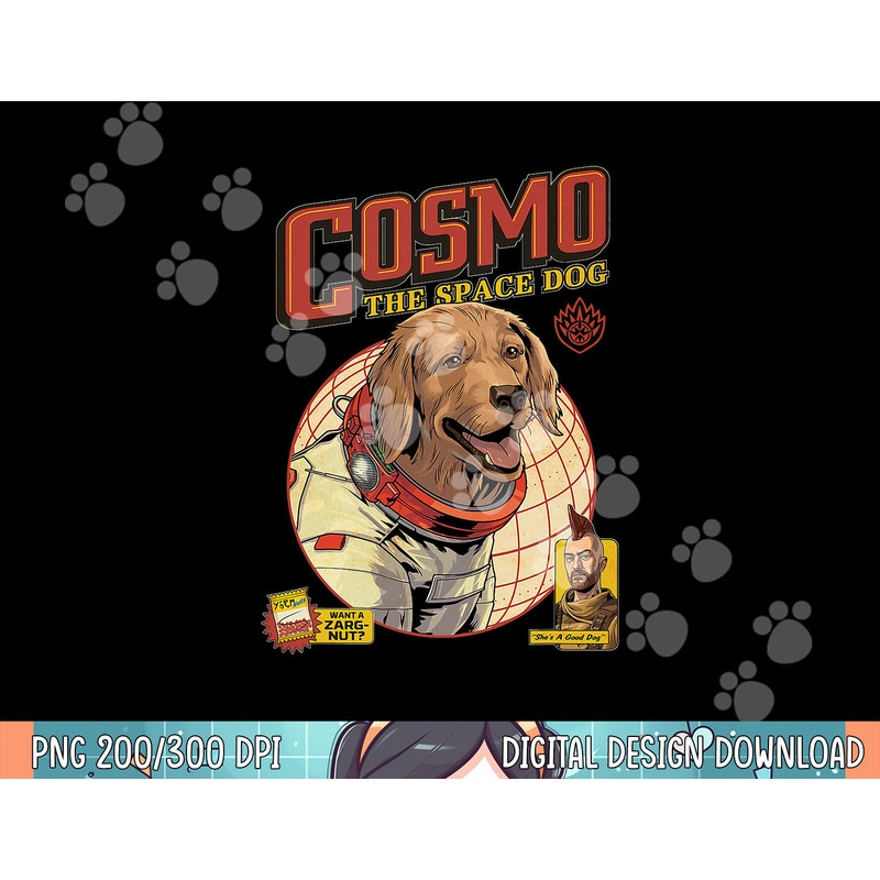 Marvel Guardians of the Galaxy Volume 3 Cosmo the Space Dog png, sublimation.jpg