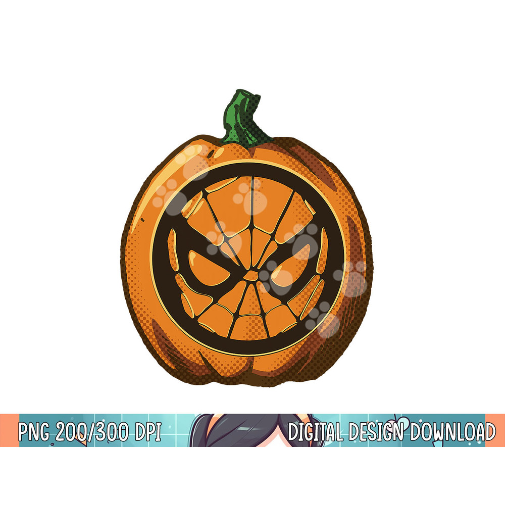 Marvel Spider-Man Halloween Pumpkin png, sublimation.jpg
