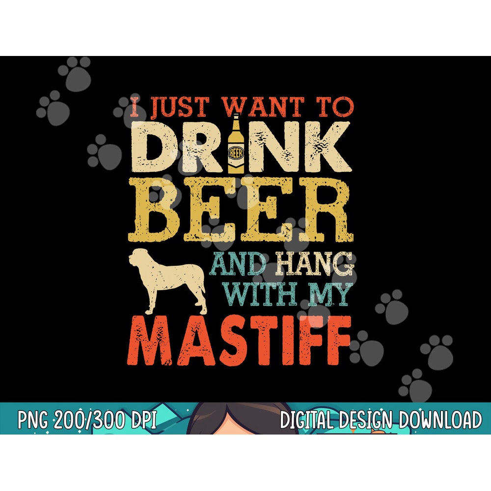 Mastiff Dad Drink Beer Hang With Dog Funny Men Vintage png, sublimation copy.jpg