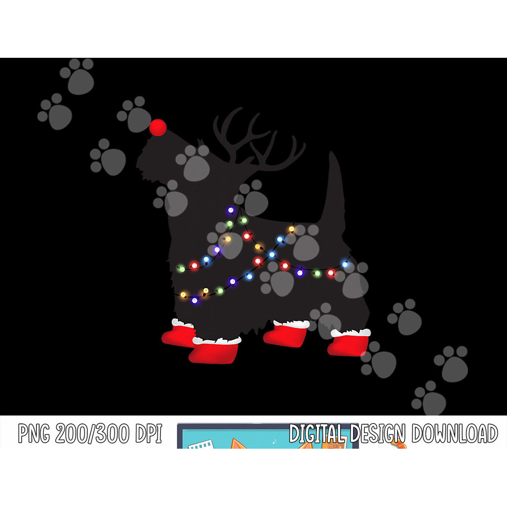 Matching Christmas Pajama png, sublimation Scottie Dog lights Family copy.jpg