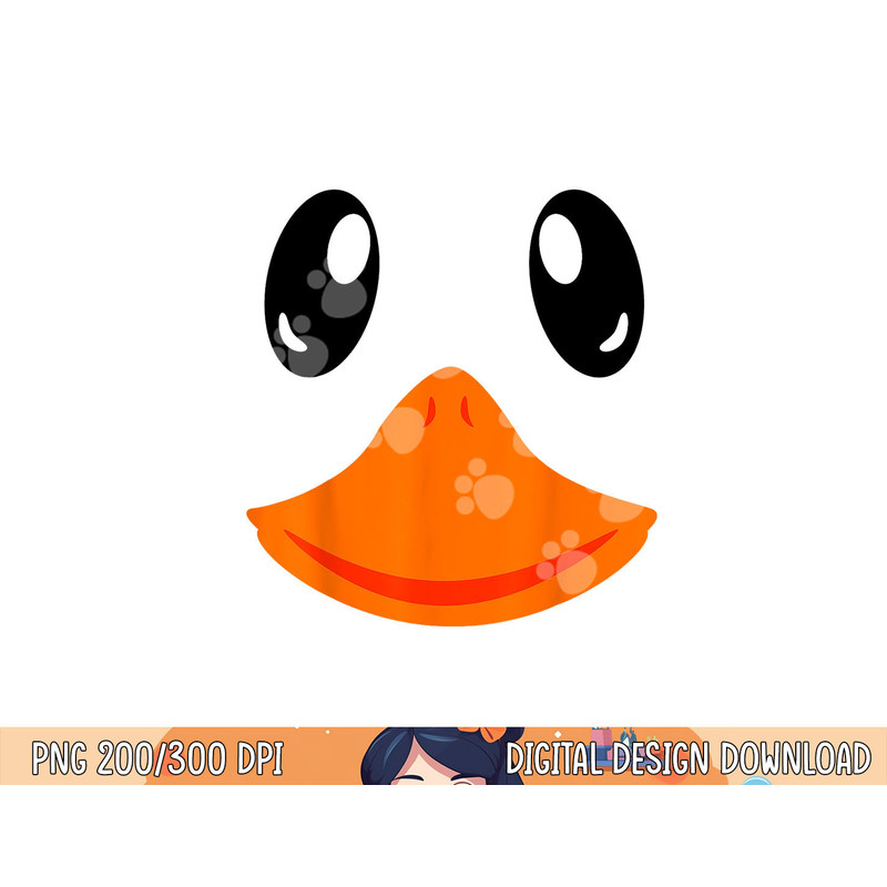 Matching Group Outfit Cute Halloween Goose Costume Duck Face png, sublimation copy.jpg