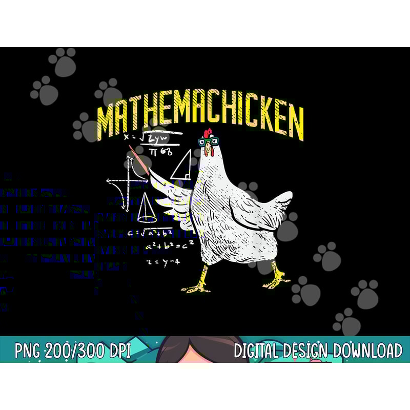 Mathemachicken Math Nerd Algebra Teacher Chicken png, sublimation copy.jpg