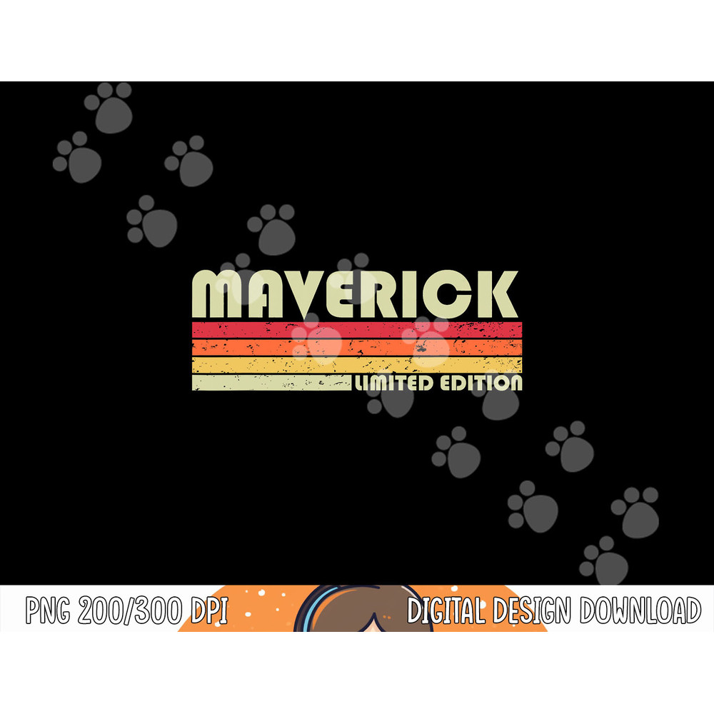 MAVERICK Gift Name Personalized Funny Retro Vintage Birthday png, sublimation copy.jpg