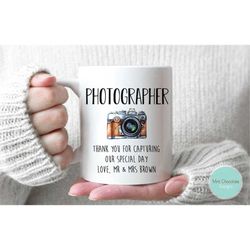 Photographer - Wedding Photographer Gift, Custom Gift For Photographer, Wedding Photographer Mug, Custom Wedding Gifts,