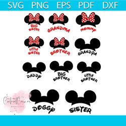 mickey ear couple bundle file svg, trending svg, disney svg, mickey mouse svg, disney gift svg, bundle file svg, mickey