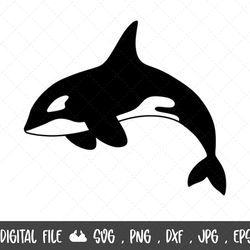 whale svg, orca whale svg, killer whale svg, whale clip art, whale cut file,whale png, whale silhouette, svg,eps dxf,cri