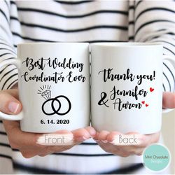 best wedding coordinator ever - wedding planner gift, wedding planner mug, gift for wedding coordinator, thank you weddi